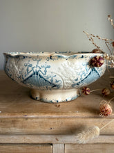 Load image into Gallery viewer, French Fluted Embossed Art Deco Ironstone Deep Bowl
