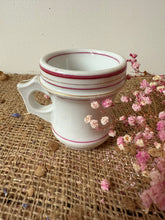 Load image into Gallery viewer, French Pink Rimmed Heavy Vintage Brulot Cup
