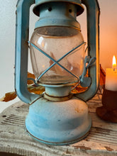 Load image into Gallery viewer, Stunning Vintage Blue Lantern
