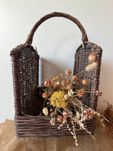 Load image into Gallery viewer, Sturdy Vintage Wicker Log Basket
