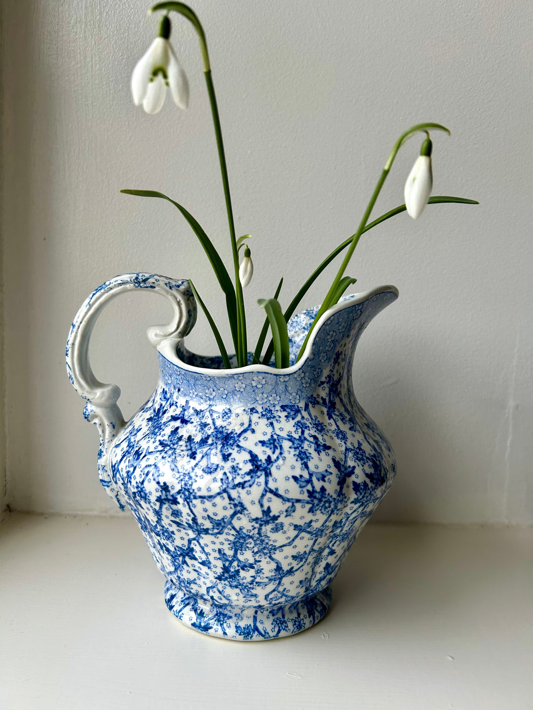 Pretty Blue and White Vintage Jug