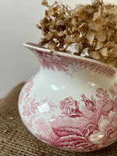 Load image into Gallery viewer, Pink Transferware Sarreguimes Jug
