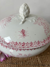 Load image into Gallery viewer, French Pink Ironstone Soupiere
