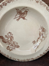 Load image into Gallery viewer, Large Sarreguimes French Neutral Tones Bird Dish
