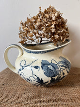 Load image into Gallery viewer, French Blue and Off White   Ironstone Jug
