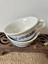 Load image into Gallery viewer, Pair of French Blue and White Cups
