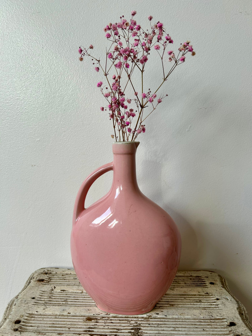 French Vintage Pink Vase