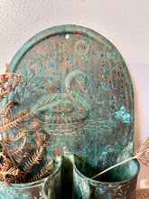 Load image into Gallery viewer, Gorgeous Copper Verdigris Spill Pot
