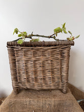Load image into Gallery viewer, Vintage Wicker Fishing Basket
