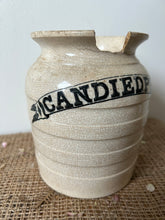 Load image into Gallery viewer, Worn &amp; Weathered Damaged Edwardian Candied Peel Storage Pot
