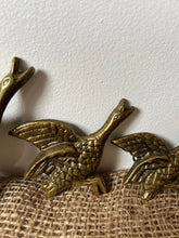 Load image into Gallery viewer, Vintage Set Of 3 Brass Flying Ducks
