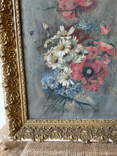 Load image into Gallery viewer, Vintage French Wildflower Oil on Canvas
