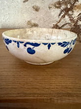 Load image into Gallery viewer, French Blue Transferware Buttery Cherry Ironstone Dish
