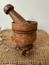 Load image into Gallery viewer, French Wooden Vintage Pestle and Mortar
