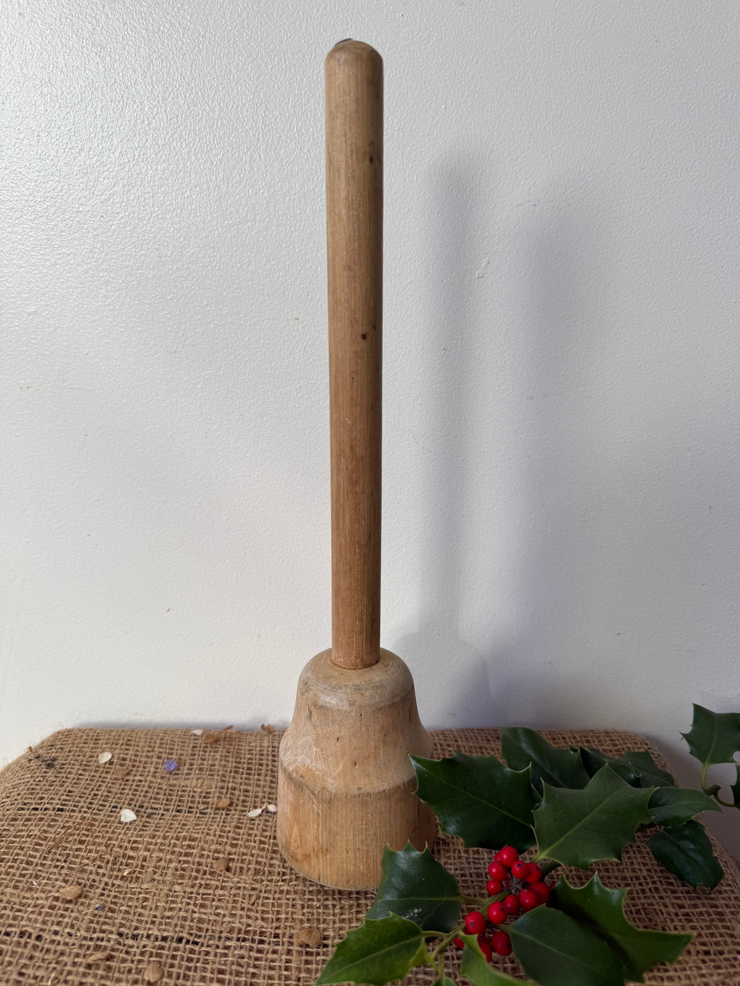 French Wooden Vintage Masher
