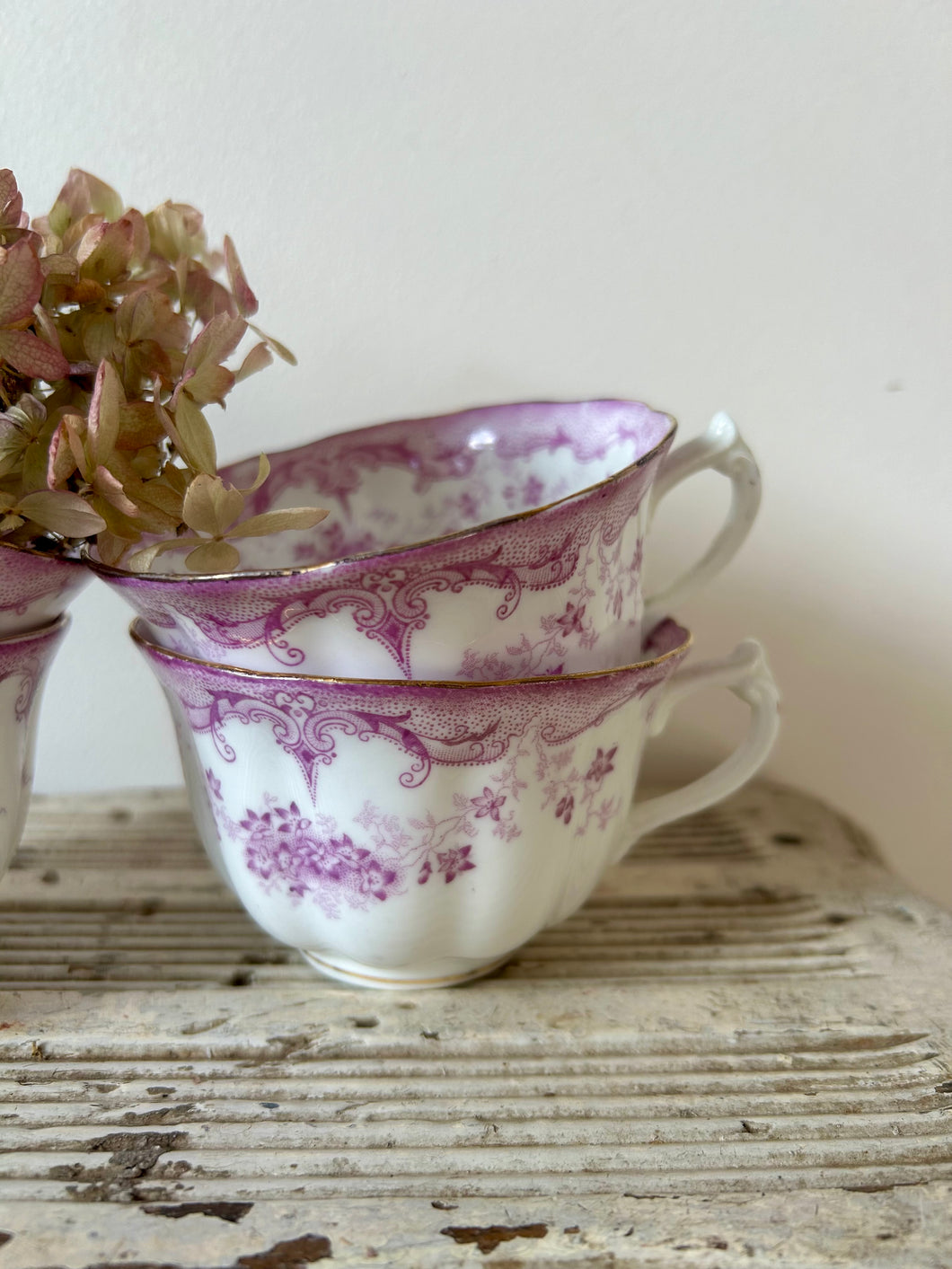 Pretty Vintage Lilac Teacups