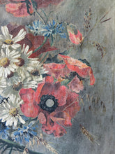 Load image into Gallery viewer, Vintage French Wildflower Oil on Canvas
