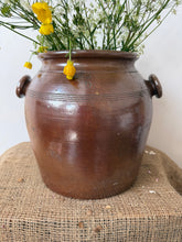 Load image into Gallery viewer, Large French Button Earred Confit Pot
