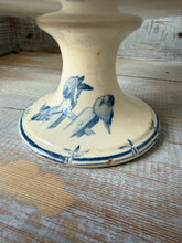 Load image into Gallery viewer, French Vintage Blue Birds Raised Compote
