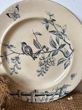 Load image into Gallery viewer, French Blue Bird Transfeware Plate
