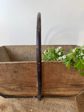 Load image into Gallery viewer, French Vintage Wooden trug
