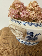 Load image into Gallery viewer, Gorgeous Deep Blue French Transfeware Soupiere
