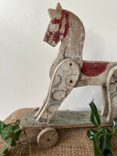 Load image into Gallery viewer, French Vintage Wooden Horse
