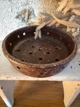 Load image into Gallery viewer, French Vintage Conker Terracotta Berry Drainer
