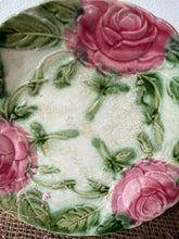 Load image into Gallery viewer, French Vintage Majolica Roses Plate
