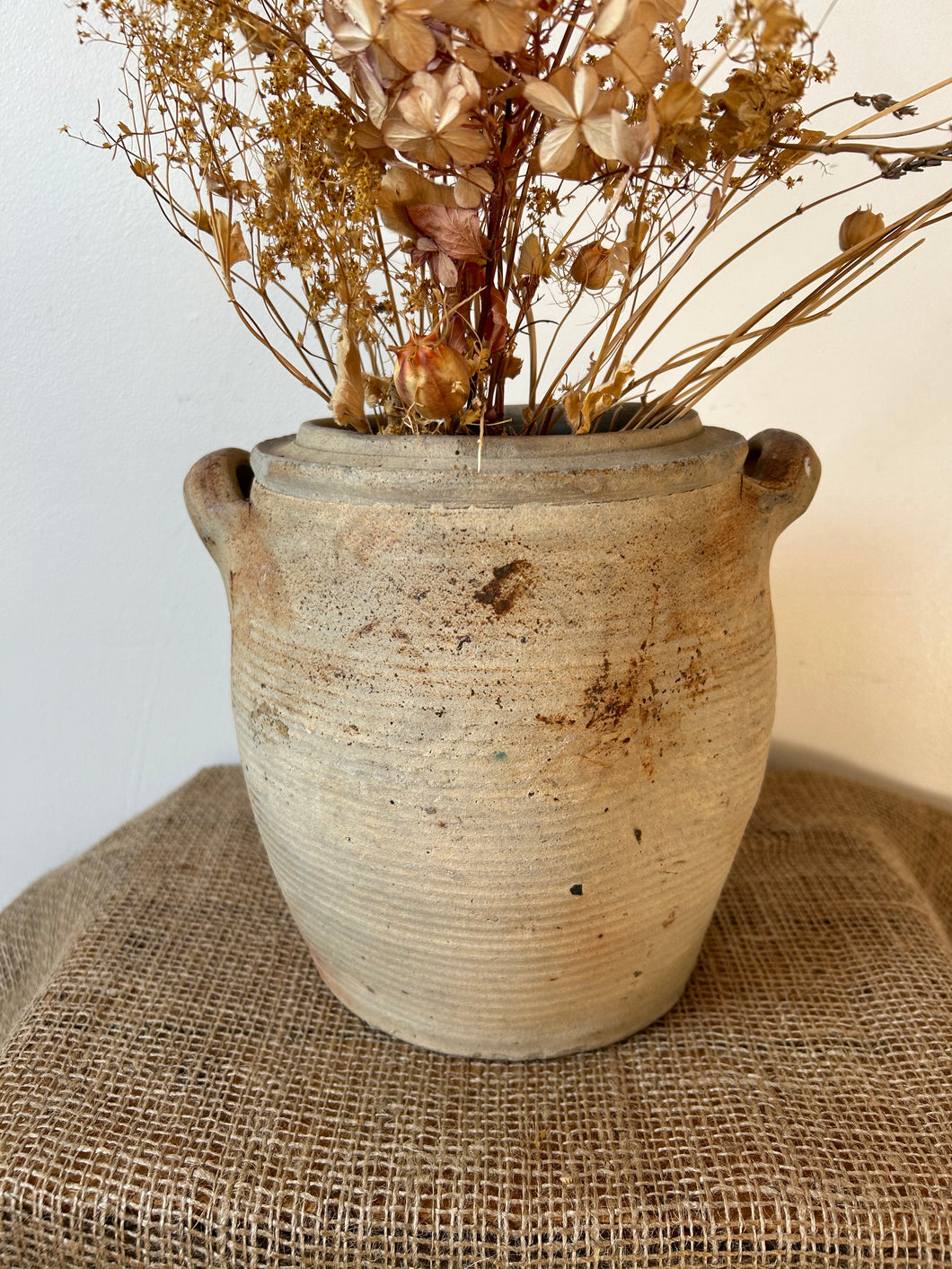 Rustic French Stoneware Pot