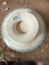 Load image into Gallery viewer, French Green Patterned Transferware Compote

