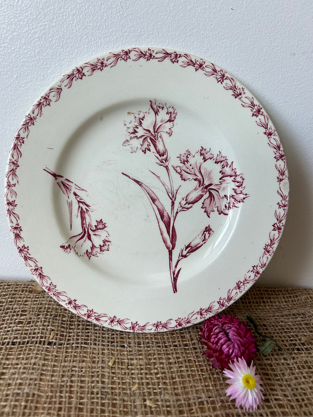 Beautiful Floral Ironstone Plate