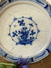 Load image into Gallery viewer, French Antique Floral Stapled Plate
