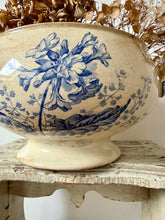 Load image into Gallery viewer, Large French Blue Transferware Soupiere
