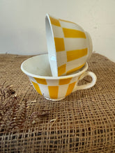 Load image into Gallery viewer, Pair of Yellow Vintage Digoin Cups
