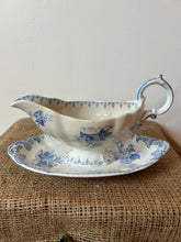 Load image into Gallery viewer, French Blue and White Vintage Saucier
