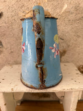Load image into Gallery viewer, Completely Weathered and Worn French Enamel Coffee Pot
