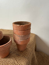 Load image into Gallery viewer, 3 Sets of 5 Gorgeous French Vintage Terracotta Pots
