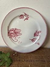 Load image into Gallery viewer, Pretty Vintage French Pink Poppy Plate
