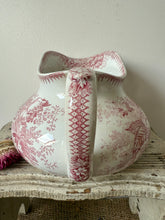 Load image into Gallery viewer, Pink Vintage Sarreguimes Jardinere Jug
