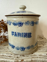 Load image into Gallery viewer, Lovely Large Lidded Vintage St Uze Farine Jar
