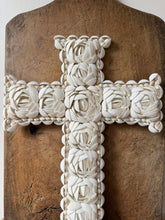 Load image into Gallery viewer, Beautiful White Arc Shell Cross

