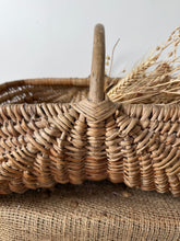 Load image into Gallery viewer, French Vintage Wicker Harvesting Basket

