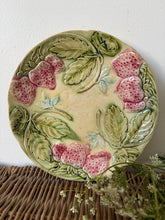 Load image into Gallery viewer, Majolica Strawberry French Plate
