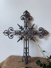 Load image into Gallery viewer, French Vintage Cast Iron Cross
