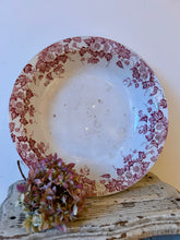 Load image into Gallery viewer, Large French Pinky Red Transferware Bowl
