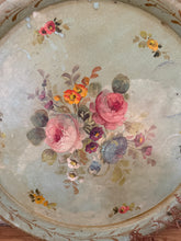 Load image into Gallery viewer, Gorgeous French Antique Hand Painted Metal Tray
