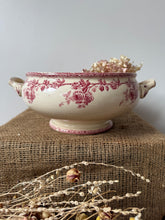 Load image into Gallery viewer, Pink Choisy de Roi Ironstone Rose Soupiere
