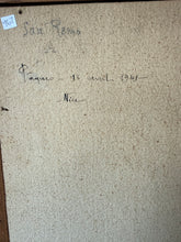 Load image into Gallery viewer, Gentle French Framed Painting Dated 1941
