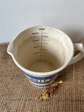 Load image into Gallery viewer, Buttery Blue &amp; White Striped Milk Jug
